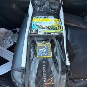 U.S. Divers Adult Travel Snorkeling Set - Mask, Snorkel, Fins, and Gear Bag